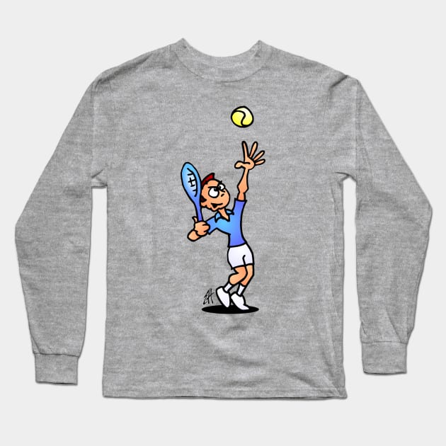 Tennis Long Sleeve T-Shirt by Cardvibes